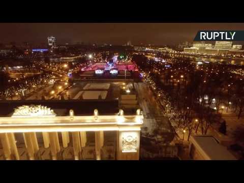 Winter Magic at Moscow's Never-Ending Ice Rink