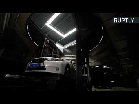 First Ever Robotic Parking Garage Opens in Nanjing
