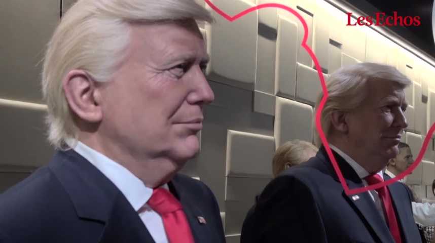 Illustration pour la vidéo Donald Trump fait son entrée au Musée Grévin