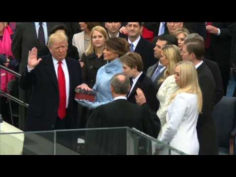 Donald Trump officially sworn in as president