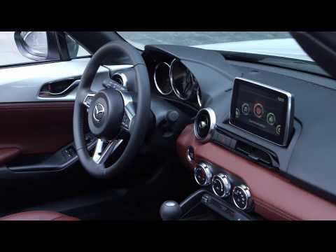 Mazda MX-5 RF in Ceramic White Interior Design in Barcelona Trailer | AutoMotoTV