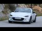 Mazda MX-5 RF in Ceramic White Driving Video in Barcelona Trailer | AutoMotoTV