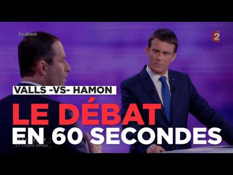 Valls contre Hamon : le débat d'entre-deux tours en 60 secondes