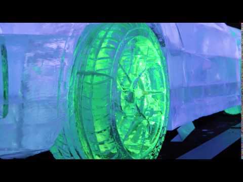 Acura NSX Ice Sculpture Display at 2017 Sundance Film Festival | AutoMotoTV