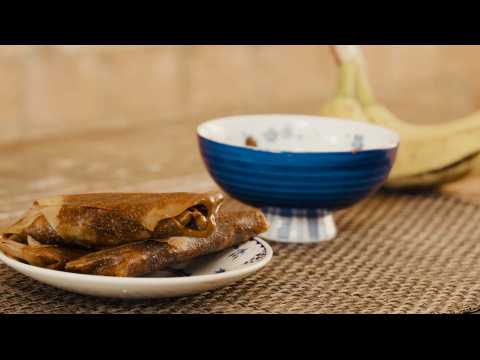 10-minute Nutella and banana glazed spring roll recipe