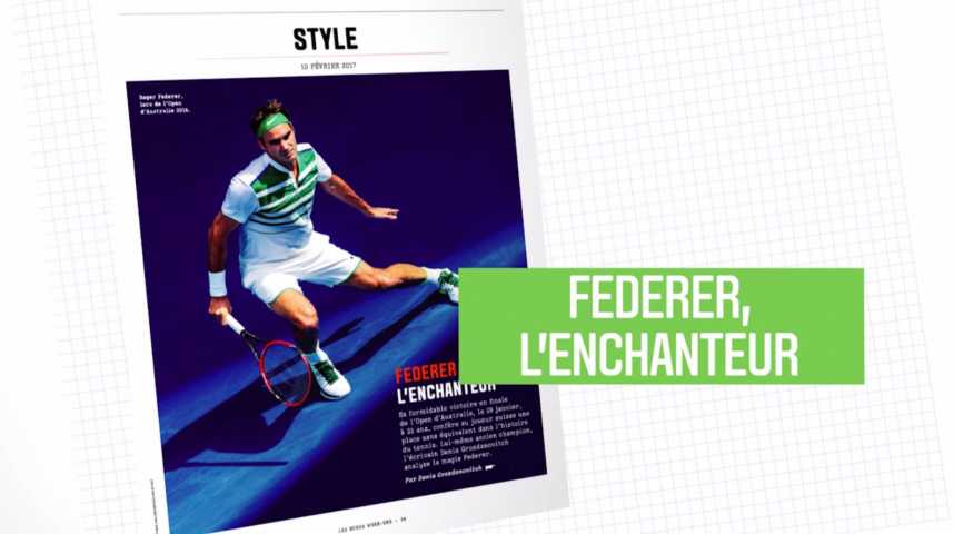 Illustration pour la vidéo Les Echos Week-End : Federer l’enchanteur