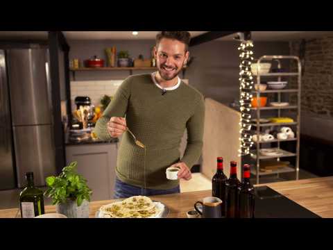 John Whaite’s 5 ingredient garlic, anchovy and olive flatbreads