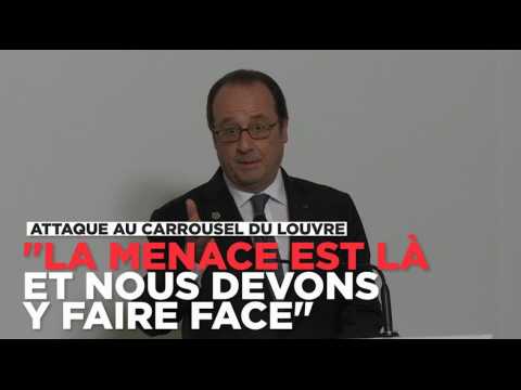 Attaque au Louvre : "La menace est là et nous devons y faire face" assène François Hollande