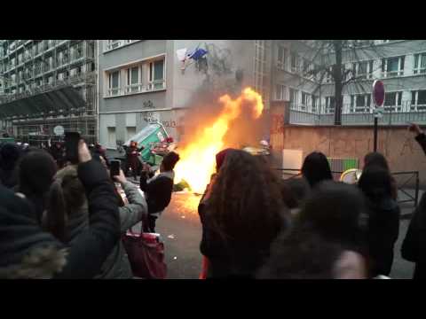 Violences policières : une manifestation sauvage de lycéens dégénère à Paris
