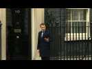 French presidential candidate Macron meets May at Downing St