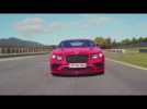 Bentley Continental Supersports Driving on the track in St James Red Pearlescent | AutoMotoTV