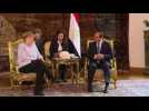 Merkel meets Egyptian President Abdel Fattah al-Sisi
