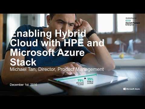 Enabling hybrid cloud with HPE and Microsoft Azure stack at HPE Discover London 2016