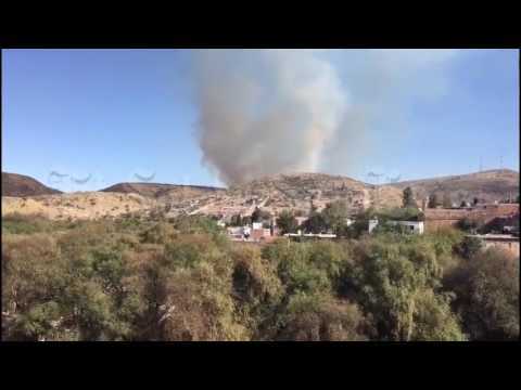 Incendio en Cerro de Mexquitic SLP