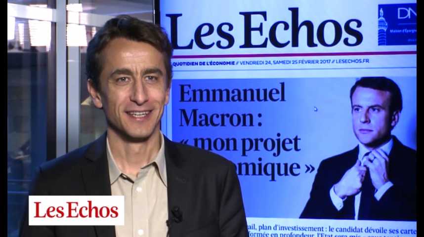 Illustration pour la vidéo Décryptage de l'interview d'Emmanuel Macron aux Echos