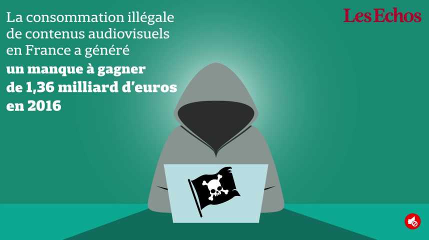 Illustration pour la vidéo Les chiffres clefs du piratage en France