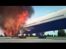 14 injured as British Airways flight catches fire before takeoff in Las Vegas