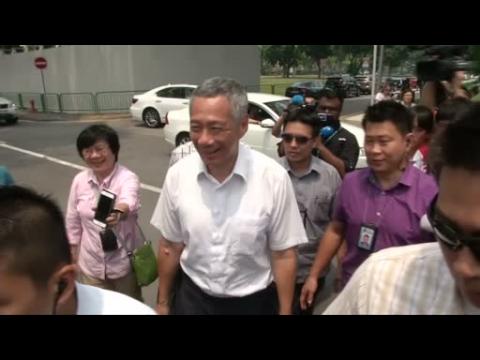 Singaporean PM votes in parliamentary election