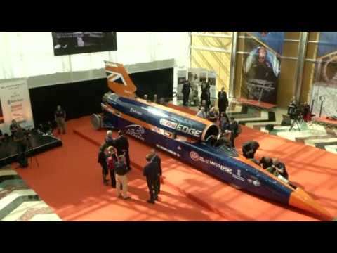Bloodhound supersonic car makes world debut