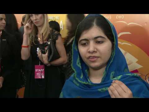 Malala Speaks Out At 'Malala' Premiere
