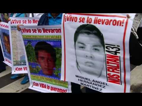 Mexicans march on anniversary of students' disappearance