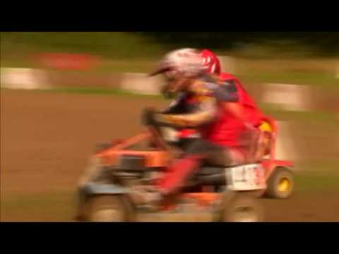 Racers compete on lawnmowers in World Championship