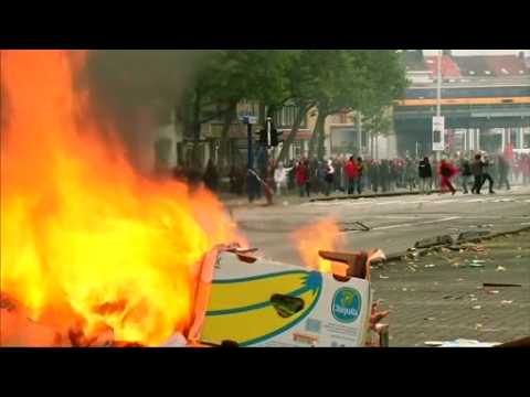 Violence erupts in Belgium over austerity measures