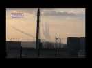 Russia, Syria target rebels with air strikes, missiles - amateur video
