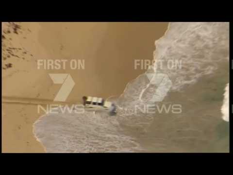 Australia car chase ends in ocean