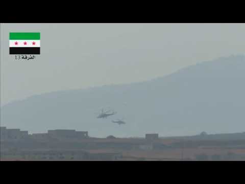 Likely Russian helicopters active in Hama - analyst, activist video