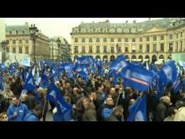 Des centaines de policiers rassemblés place Vendôme