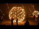 Dancing flames light up Portuguese festival