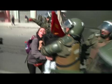 Chilean protesters, police clash on anniverary of Pinochet-led coup