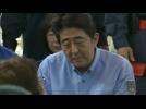 Japanese PM visits flood disaster areas
