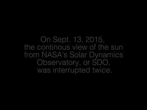 NASA releases animation showing Earth photobombing the sun twice