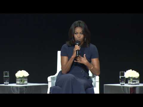 Michelle Obama Is Front And Center For 'Glamour' Girl Event