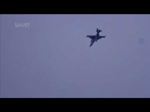 Russian jets strike targets in Idlib - amateur video