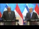 Egyptian PM in rare visit to Israel for peace talks