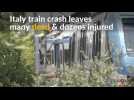Train crash in southern Italy kills at least 20 people