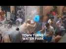 Italian town has incredible month long water fight