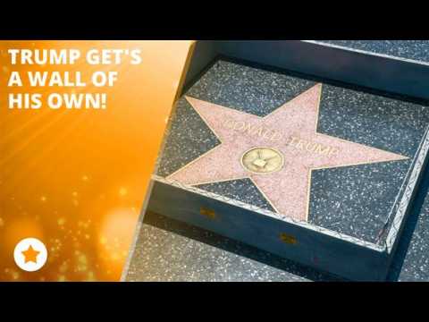 Donald Trump's Walk of Fame star is rather defensive