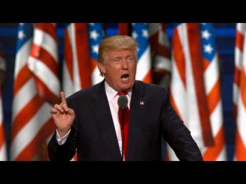 Trump slams Clinton in convention speech, promises to put "America first"