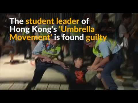 Hong Kong student activists found guilty of protest-related charges