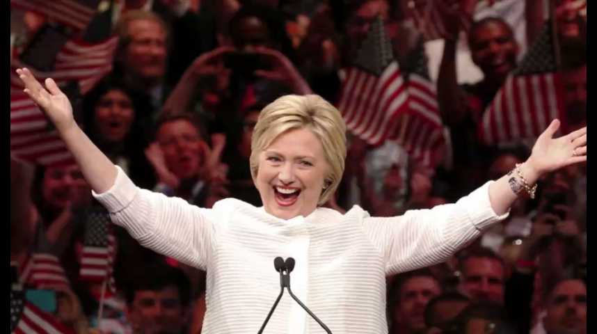 Illustration pour la vidéo Hillary Clinton : candidate officielle des Démocrates