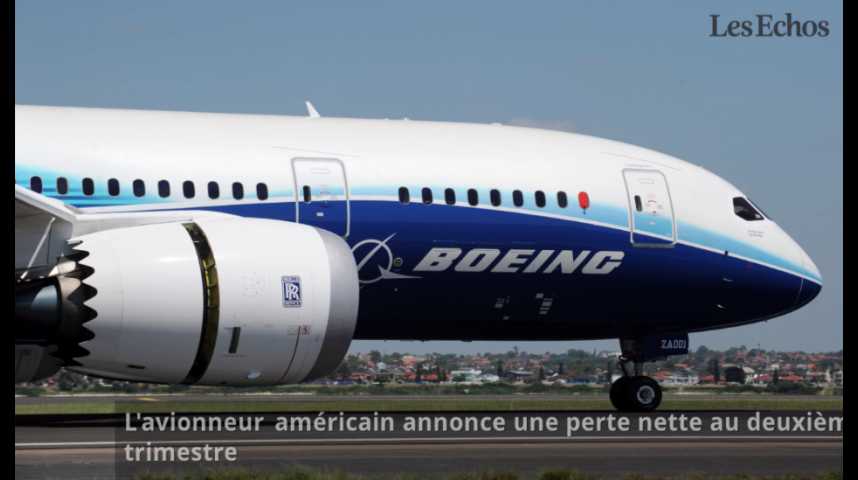 Illustration pour la vidéo Boeing : première perte trimestrielle depuis 7 ans