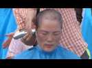 South Koreans shave their heads in anti-THAAD protest