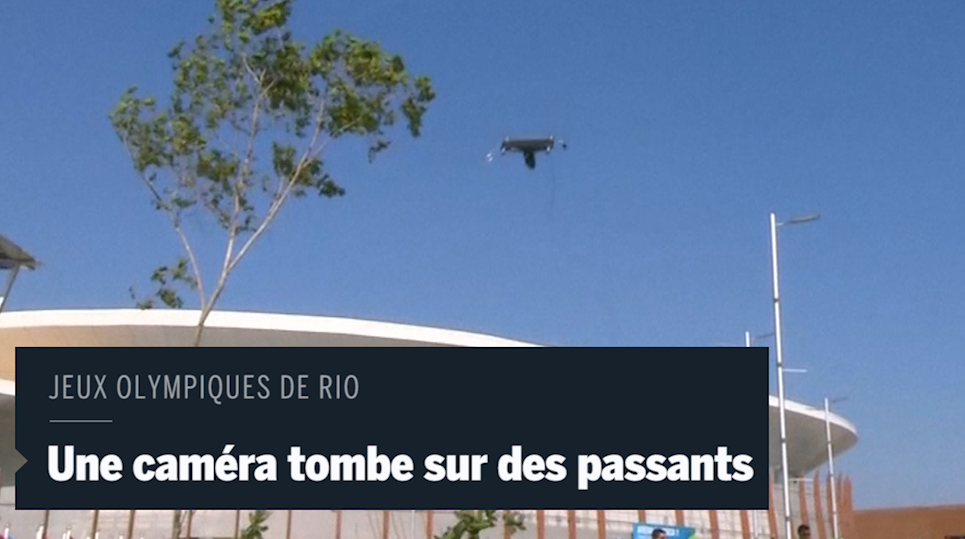 JO de Rio : une caméra tombe sur des passants (Le Monde)