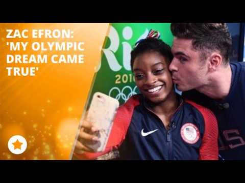 Zac Efron just made Olympian Simone Biles even happier!