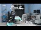 Amateur video shows damaged Aleppo hospital after air strikes - social media