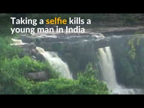 Young Indian man dies after taking a selfie at a waterfall